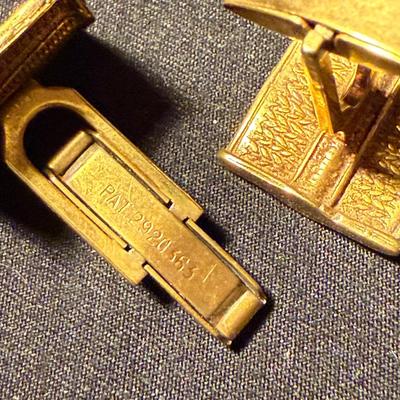 14K Tie Tack Pin plus Cufflinks & More (K-HS)