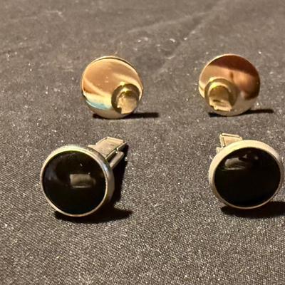 14K Tie Tack Pin plus Cufflinks & More (K-HS)