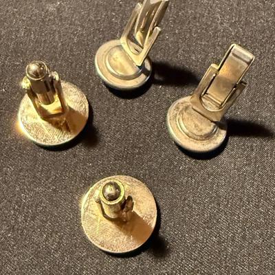 14K Tie Tack Pin plus Cufflinks & More (K-HS)