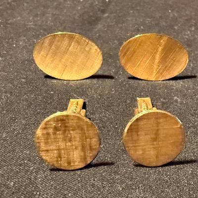 14K Tie Tack Pin plus Cufflinks & More (K-HS)