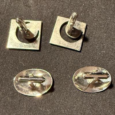 14K Tie Tack Pin plus Cufflinks & More (K-HS)