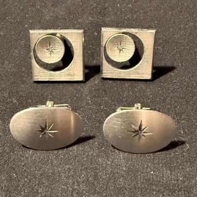 14K Tie Tack Pin plus Cufflinks & More (K-HS)