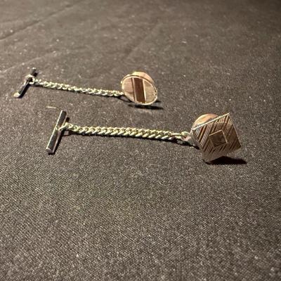 14K Tie Tack Pin plus Cufflinks & More (K-HS)