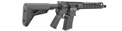Sale Photo Thumbnail #404: MANUFACTURER: Ruger
FAMILY: SFAR Rifle Series
MODEL: SFAR
TYPE: Rifle
ITEM GROUP: AR Style Centerfire Rifles
ACTION: Semi-Auto
CALIBER/GAUGE: 7.62 x 51mm | 308 Win
FINISH: Black Hard Coat Anodized
STOCK: Collapsible / Folding Stock
STOCK/GRIPS: MAGPUL MOE