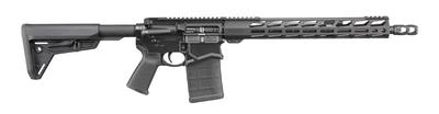 Sale Photo Thumbnail #406: MANUFACTURER: Ruger
FAMILY: SFAR Rifle Series
MODEL: SFAR
TYPE: Rifle
ITEM GROUP: AR Style Centerfire Rifles
ACTION: Semi-Auto
CALIBER/GAUGE: 7.62 x 51mm | 308 Win
FINISH: Black Hard Coat Anodized
STOCK: Collapsible / Folding Stock
STOCK/GRIPS: MAGPUL MOE