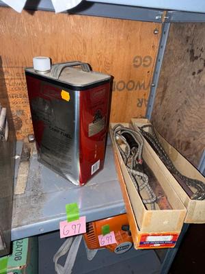 Sale Photo Thumbnail #222: G97–Metal organizer, plus extras