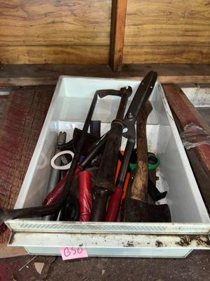 Sale Photo Thumbnail #356: G50-Bin of tools