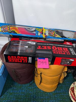 Sale Photo Thumbnail #576: D99-sleeping bags, barbecue set, kite