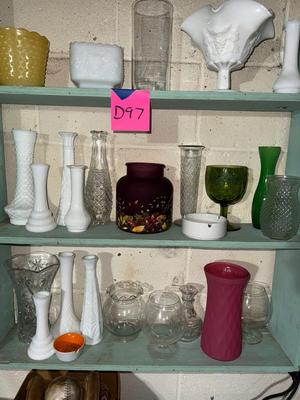 Sale Photo Thumbnail #585: D97-vases and glassware