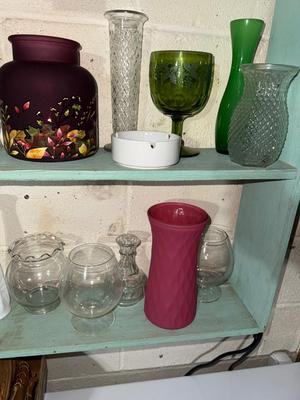 Sale Photo Thumbnail #588: D97-vases and glassware