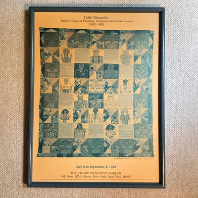 A807 Faith Ringgold (1930-2024) 1963 To 1983 20 Year Poster