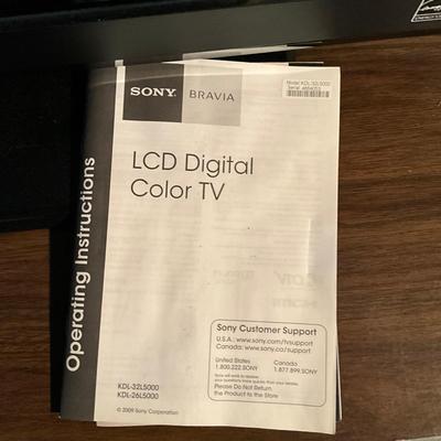 A808 Sony LCD Digital Color TV Model KDL-32L5000