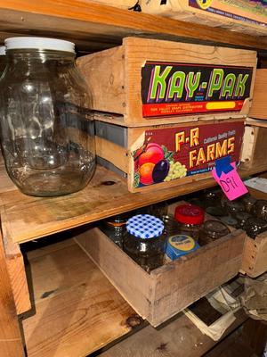 Sale Photo Thumbnail #606: D91-crates and jars