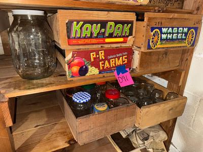 Sale Photo Thumbnail #605: D91-crates and jars