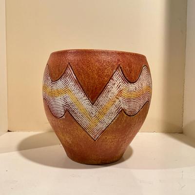 L819 Mexican Style Composite Painted Pots