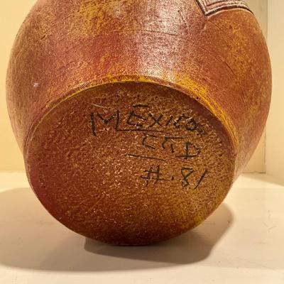 L819 Mexican Style Composite Painted Pots