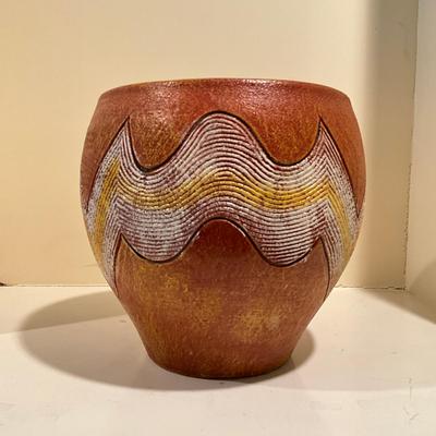 L819 Mexican Style Composite Painted Pots