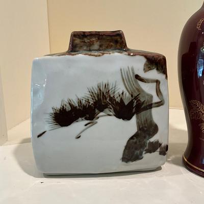 L826 Vintage Hamada Shoji Style Vase & Pottery Lot