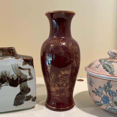 L826 Vintage Hamada Shoji Style Vase & Pottery Lot