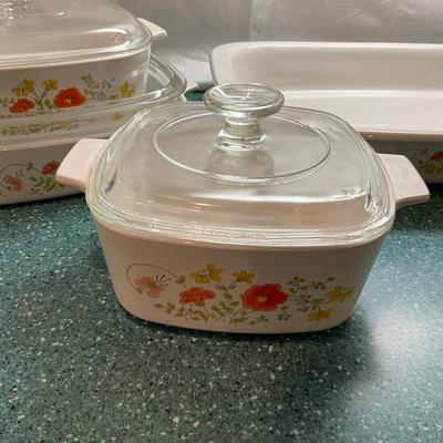 K840 Wild Flower Corning Ware