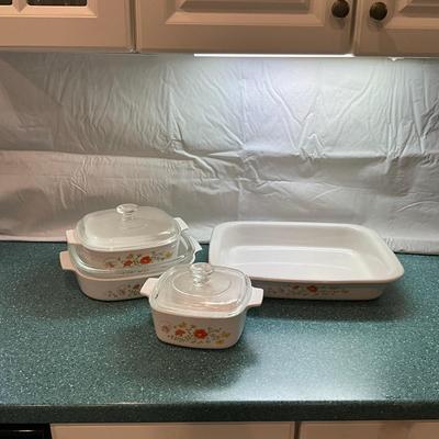 K840 Wild Flower Corning Ware