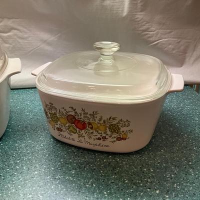 K842 Cornflower & Spice Of Life Corningware