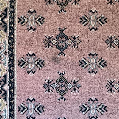 D856 Pink Oriental Wool Rug