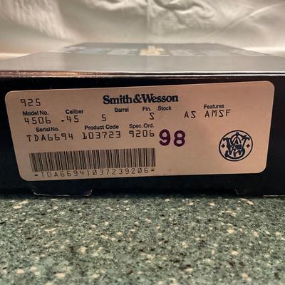 A866 Smith & Wesson .45 Caliber Pistol