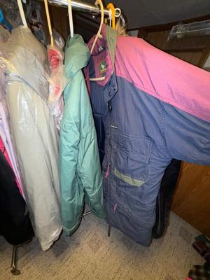 Sale Photo Thumbnail #731: D57-Garment rack plus contents
