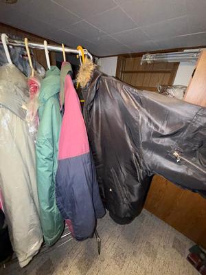 Sale Photo Thumbnail #730: D57-Garment rack plus contents