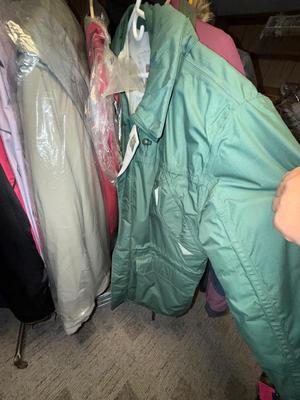 Sale Photo Thumbnail #732: D57-Garment rack plus contents