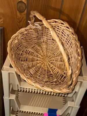 Sale Photo Thumbnail #787: D41-plastic organizer and large basket