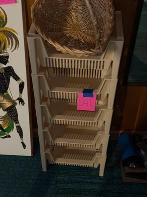 Sale Photo Thumbnail #786: D41-plastic organizer and large basket