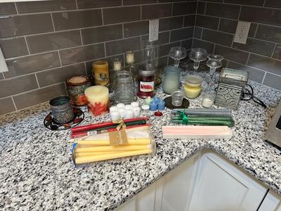 MISC CANDLES AND HOLDERS