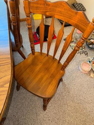 Sale Photo Thumbnail #950: M63-dining room table and chairs