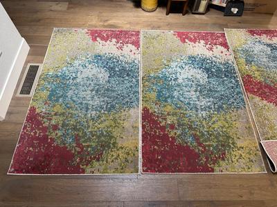 SET OF 4 AREA RUGS