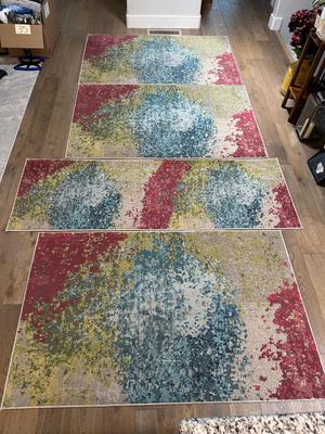 SET OF 4 AREA RUGS