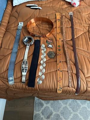 VARIETY OF LADIES BELTS AND BUCKLES