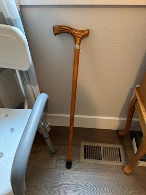 NOVA WALKER WITH HAND BRAKE, WALKER, BATH CHAIR AND CANE