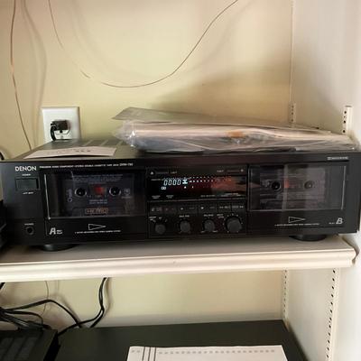 L889 Denon DRW-750 Precision Audio Component Stereo Double - Cassette Tape Deck