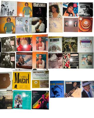 L894 Large Lot Of Hit Bands Vinyl Albums: Marvin Gaye, B.B.King, Whitney Houston and more
