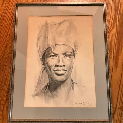 K914 Print Portrait By J. Mac Donald Henry (1960-2008)