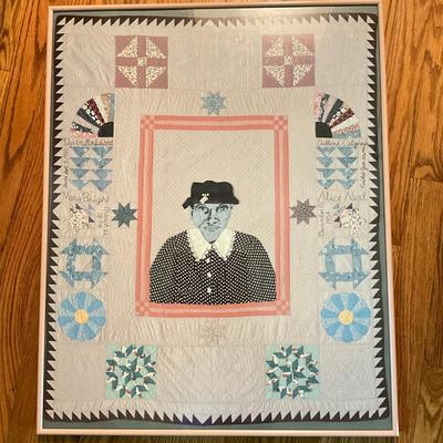 K915 Mary Bright Neal "Mary Bright Commemorative Quilt" framed Print/poster