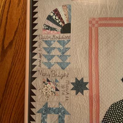 K915 Mary Bright Neal "Mary Bright Commemorative Quilt" framed Print/poster