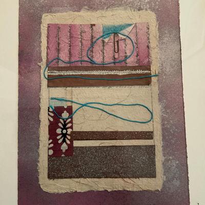 K916 Original Mixed-Media Framed Art