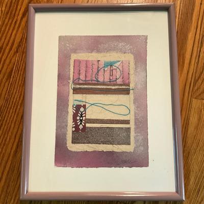 K916 Original Mixed-Media Framed Art