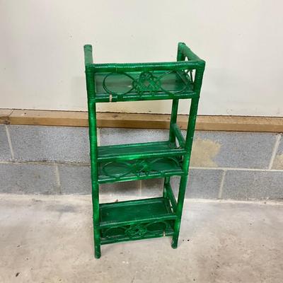 G933 Painted Three Tier Stand and Wall Shelf