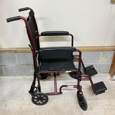 G935 Drive TM Red Alluminum Transport Chair