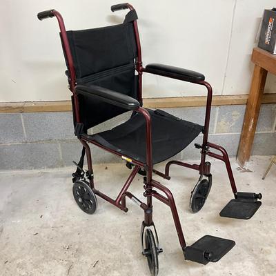 G935 Drive TM Red Alluminum Transport Chair