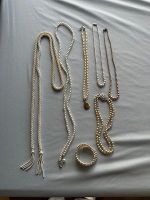 PEARL NECKLACES AND BRACELET